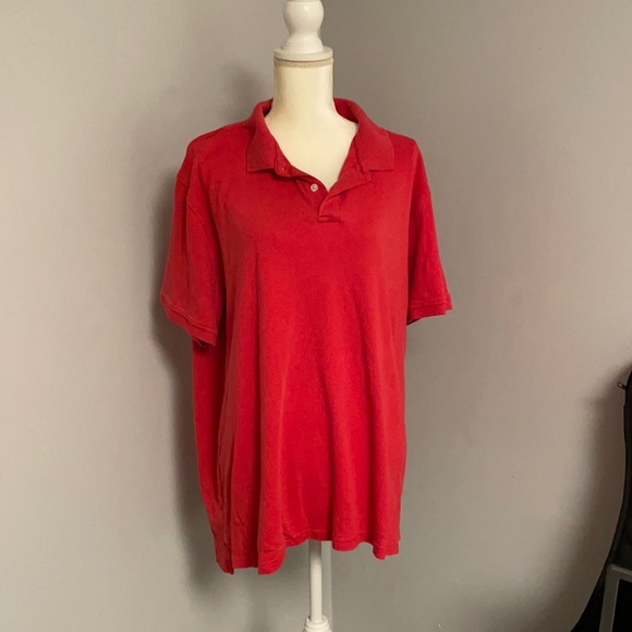Men's Red collar shirt size XL - Picture 1 of 6